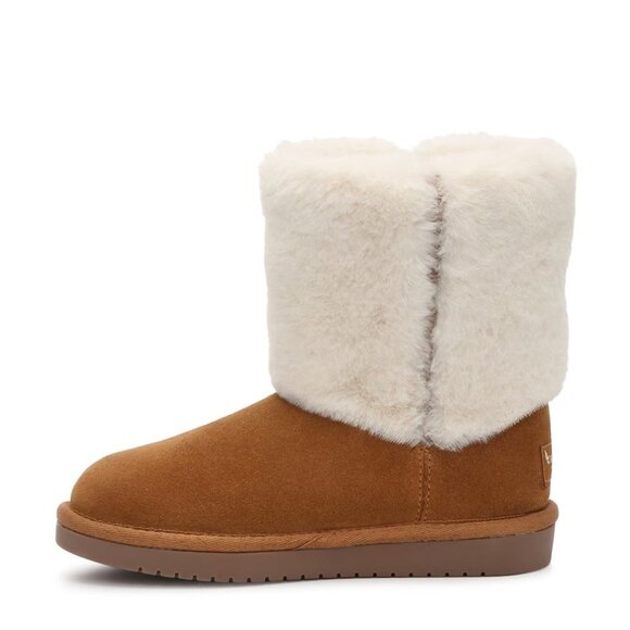 NIB Koolaburra By UGG Aubrei Short Boot - Kids' - Chestnut - Size 5 - Picture 1 of 14